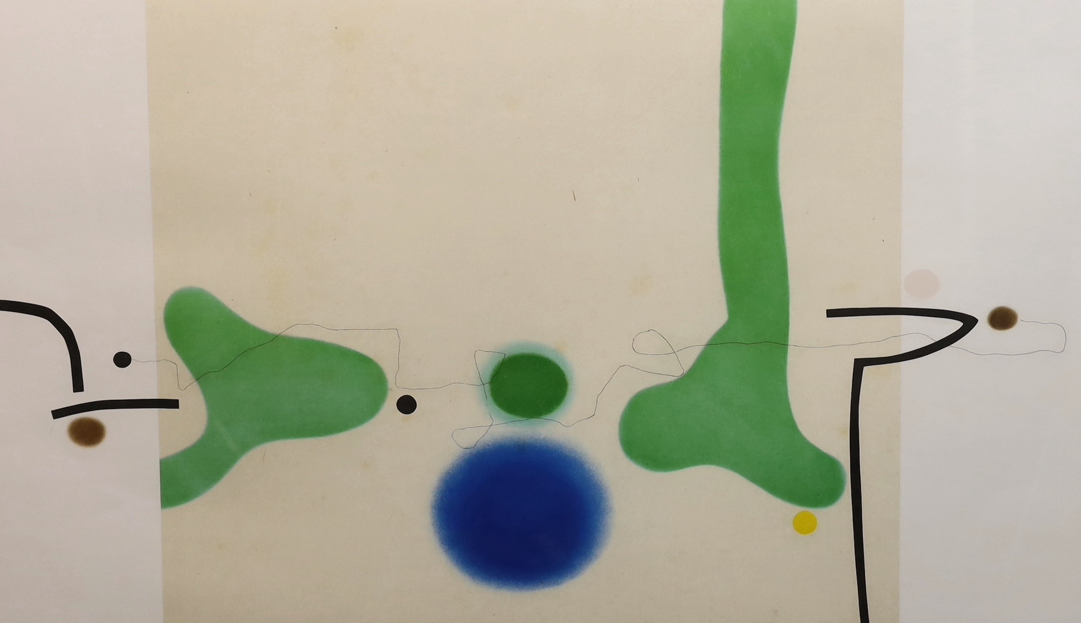 Victor Pasmore (British, 1908-1998), 'Senza Titulo III, 1989', etching and aquatint on copper plate printed in five colours on Fabriano paper, 56 x 95cm